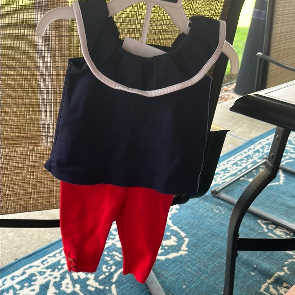Janie and Jack Navy Baby Outfit